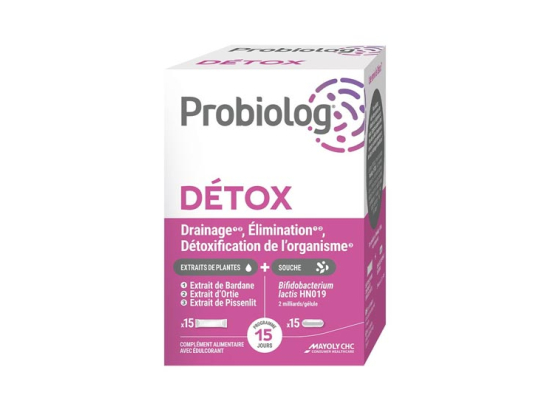 Probiolog détox - 15 Sticks + 15 Gélules