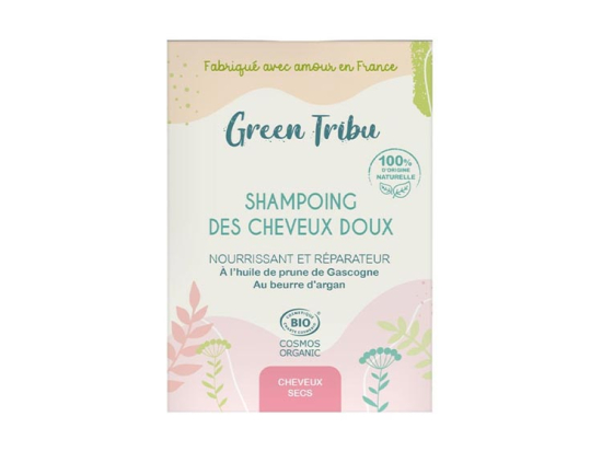 Green Tribu Shampoing Solide des Cheveux Doux - 95g