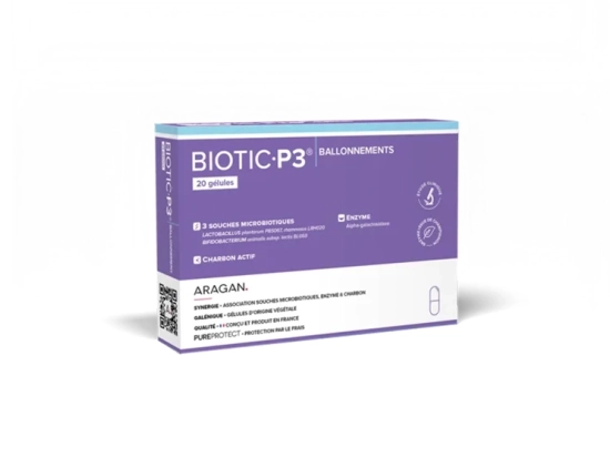 Biotic P3 Ballonnements - 20 gélules