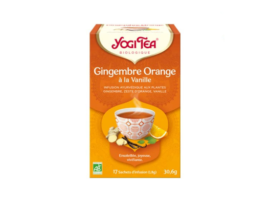 Yogi Tea Gingembre Orange à la vanille BIO - 17 sachets