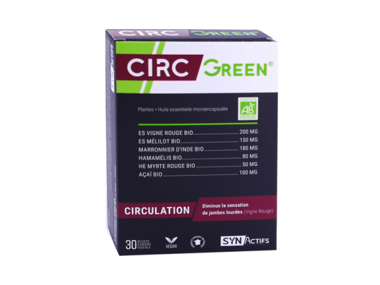 Aragan Synactifs Circgreen circulation BIO - 30 gélules