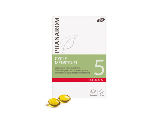 Pranarôm Oleocaps+ 5 Cycle Menstruel BIO - 30 capsules