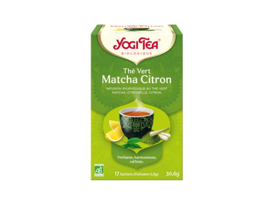 Yogi Tea Thé vert Matcha citron BIO - 17sachets