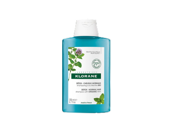 Klorane Shampooing Detox Anti Pollution Menthe Aquatique BIO - 200ml