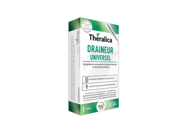 Theralica Draineur Universel - 15 Sticks et 15 gélules