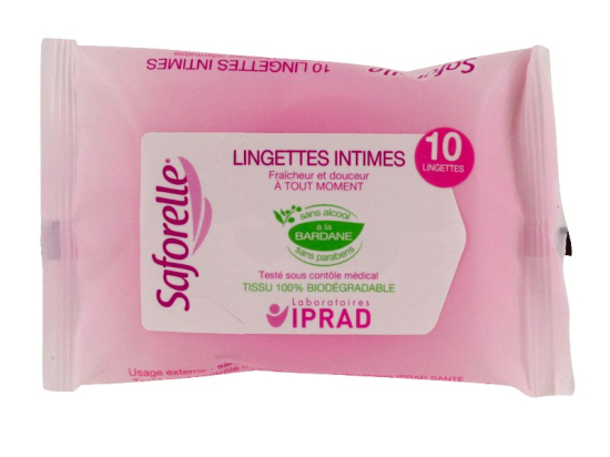 Saforelle Lingettes muqueuses et peaux sensibles  - 10 lingettes
