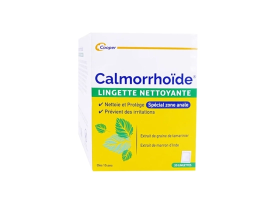 Calmorrhoïde Lingettes nettoyantes - 20 lingettes