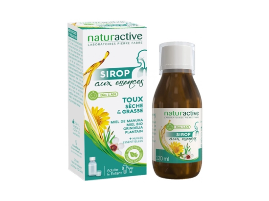Naturactive Sirop aux essences Toux sèche et toux grasse - 120ml