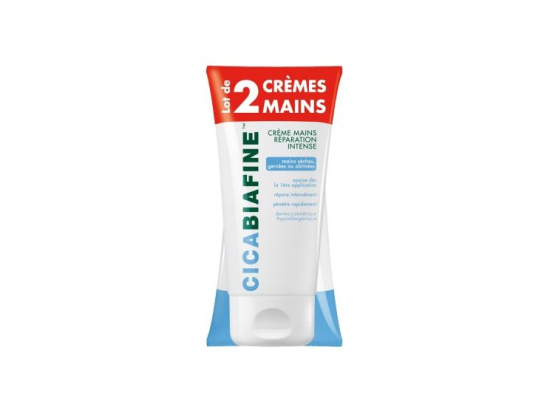 Cicabiafine Crème mains Réparation intense - 2x75ml