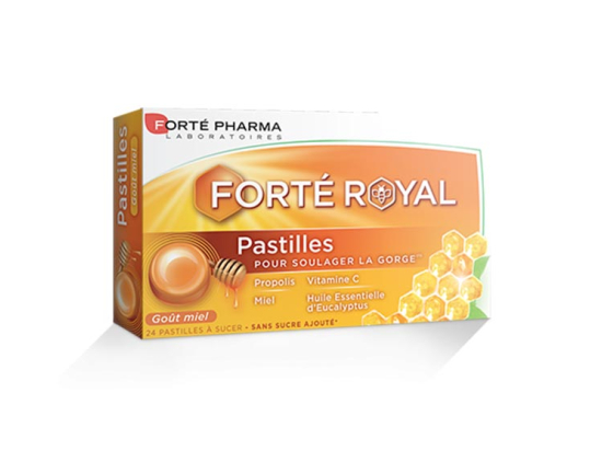Forte Pharma Forté royal pastilles Miel - 24 pastilles
