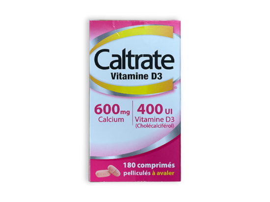 Caltrate Vitamine D3 600mg/400UI - 180 comprimés