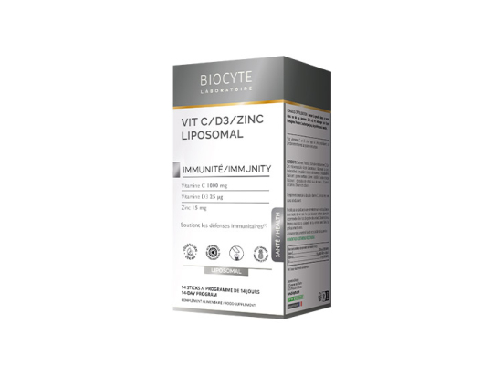 Longevity Vit C/D3/Zinc Liposomal - 14 Sticks