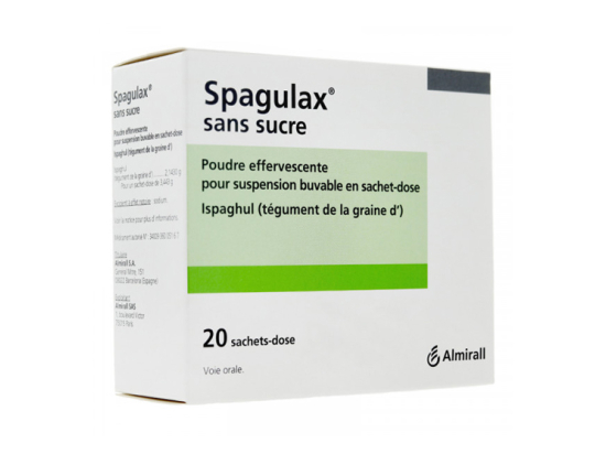 Spagulax sans sucre poudre effervescente - 20 sachets