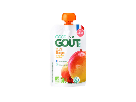 Good Goût Gourde de Fruits BIO Mangue - 120g