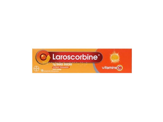 Laroscorbine effervescent 1000 mg sans sucre - 15 comprimés