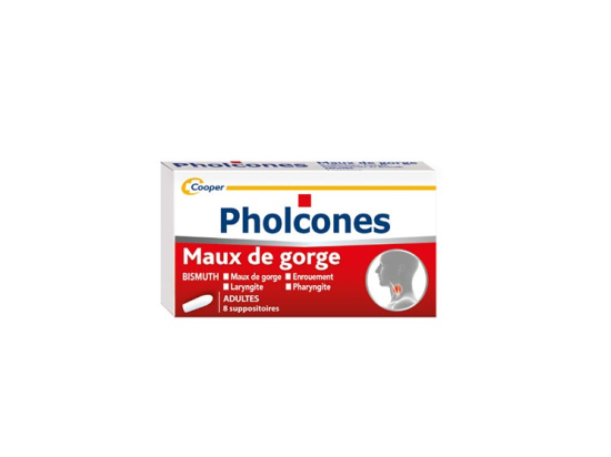 Pholcones Bismuth Adultes - 8 suppositoires