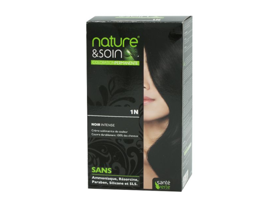 Santé Verte nature & soin coloration permanente - Noir intense 1N