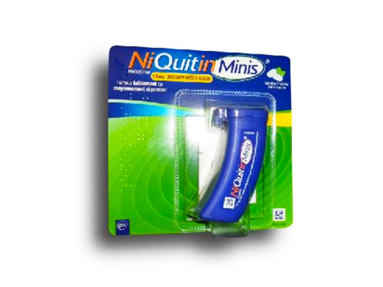 Niquitin Minis 1.5mg menthe fraîche sans sucre - 20 comprimés édulcorés