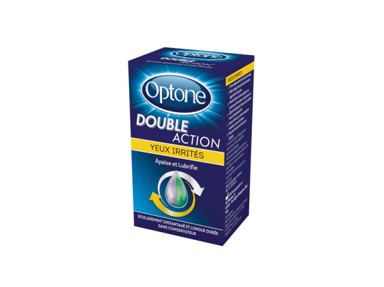 Optone Double Action yeux irrités - 10ml