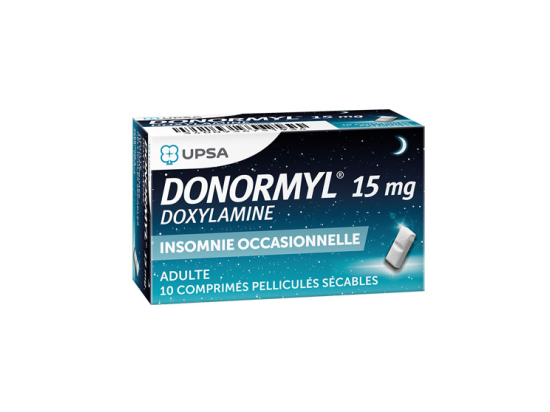 UPSA Donormyl 15mg - 10 comprimés