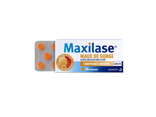 Maxilase maux de gorge - 30comprimés