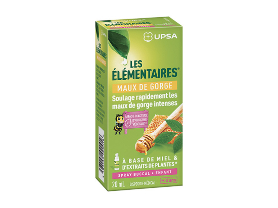 UPSA Les Élémentaires Maux de gorge Spray Enfants - 30ml