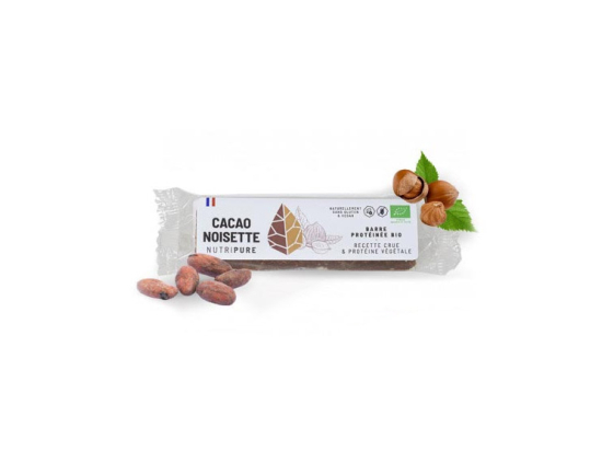 Nutripure Raw barre BIO Cacao Noisette - 40 g