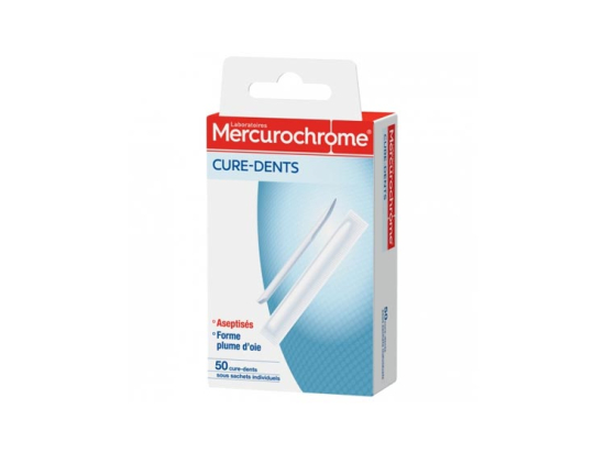 Mercurochrome Cure Dents - 50 cure-dents