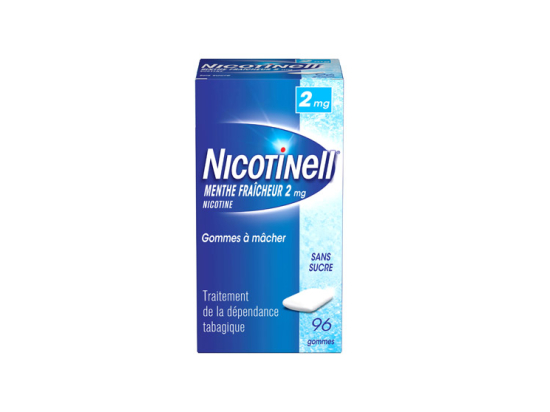 Nicotinell Gomme Menthe 2mg - 96 gommes à mâcher