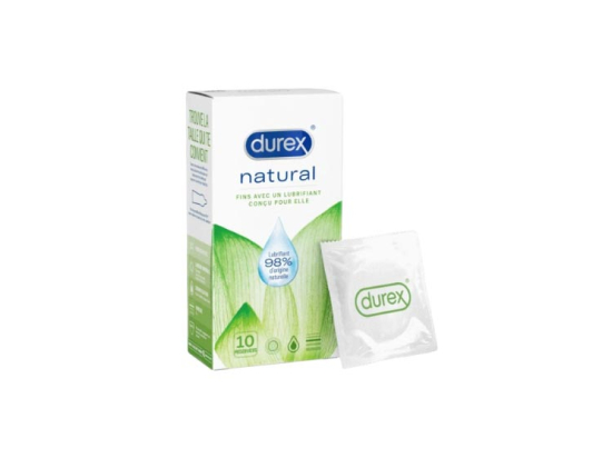 Durex Préservatif Natural - 10 Préservatifs