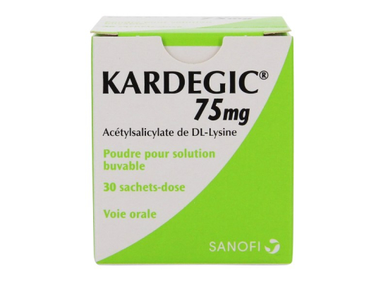 Kardegic 75mg poudre pour solution buvable 30 sachets doses de 153,45mg