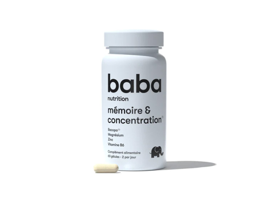 Baba Nutrition Mémoire & Concentration - 60 gélules