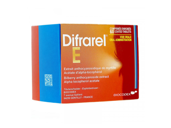 Difrarel E - 60 comprimés enrobés