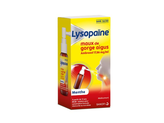 Lysopaïne Maux de gorge aigus Abroxol Spray - 20 ml