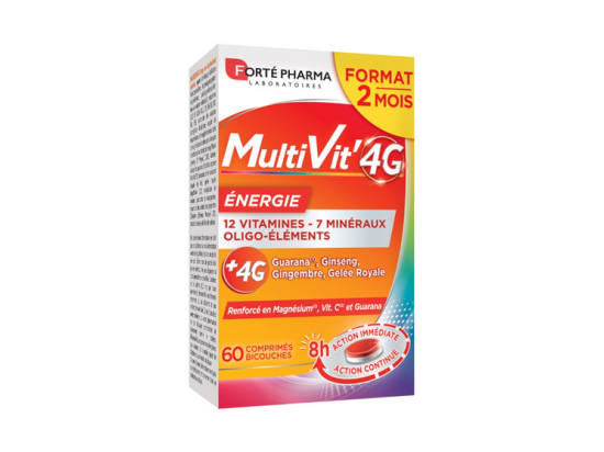Forté Pharma Multivit 4G Energie - 60 comprimés