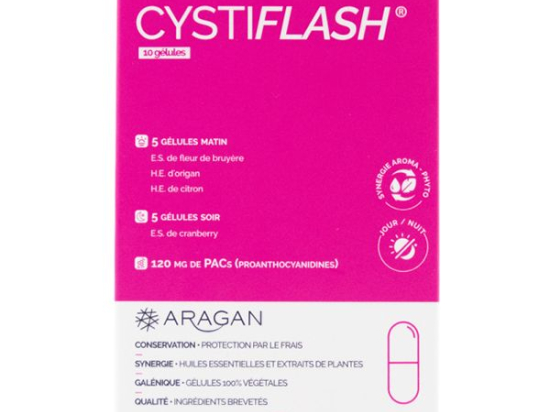 Aragan cystiflash 10 gélules