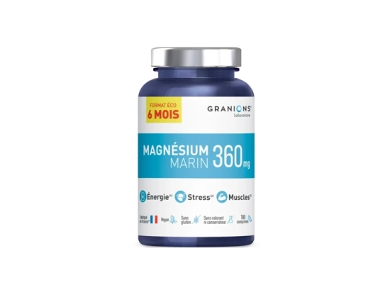 Magnésium Marin 360mg - 180 capsules