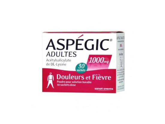Aspegic 1000mg - 30 sachets