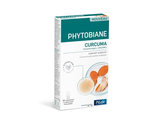 Pileje Phytobiane Curcuma BIO - 30 comprimés