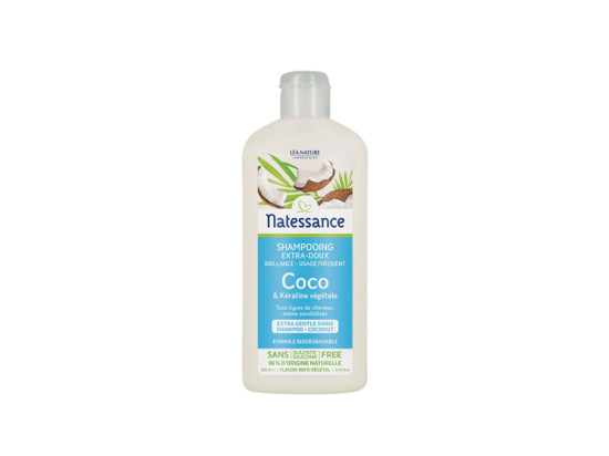 Natessance Shampooing Coco et Kératine végétale - 250ml