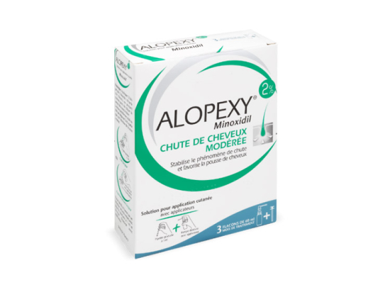 Alopexy 2% Solution pour application cutanée - 3x60ml