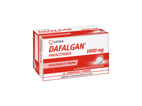 UPSA Dafalgan 1000mg - 8 Comprimés effervescents