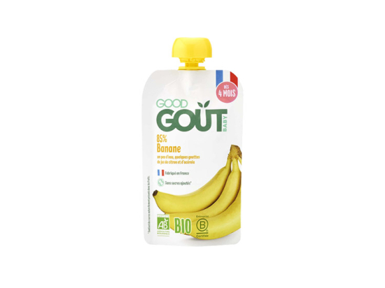 Good Goût Gourde de Fruits BIO Banane - 120g