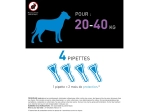 Spot-on Chien L - Pipettes anti-puces pour chien de 20 à 40 kg - 4 pipettes de 2,68ml