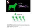 Combo Chien L - Pipette anti-puces pour chien de 20 à 40 kg - 4 pipettes de 2,68ml
