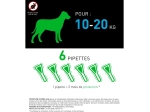 Combo Chien M - Pipette anti-puces pour chien de 10 à 20 kg - 6 pipettes de 1,34ml
