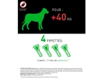 Combo Chien XL - Pipette anti-puces pour chien de plus de 40 kg - 4 pipettes de 4,02ml