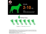 Combo Chien S - Pipette anti-puces pour chien de 2 à 10 kg - 6 pipettes de 0,67ml