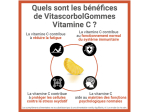 Vitascorbol Gommes Vitamine C - 60 gommes