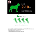 Combo Chien S - Pipette anti-puces pour chien de 2 à 10 kg - 4 pipettes de 0,67ml